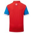 Footjoy Junior Colorblock Golf Shirt - Bright Red