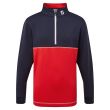 Footjoy Junior Cblck Cout Golf Jacket - Navy/Red