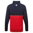 Footjoy Junior Cblck Cout Golf Jacket - Navy/Red