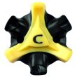 Champ Stinger Q-Lok Golf Spikes 18 Pack - Yellow/Black