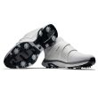 Footjoy Men's HyperFlex BOA Golf Shoes - White/White-Black BOA
