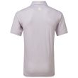 Footjoy Men's Shell Foulard Golf Polo - Light Pink/White