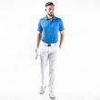 Galvin Green Men's Maverick Ventil8+ Golf Polo - Blue/White
