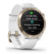 Garmin Approach S40 Golf GPS Watch - Light Gold With White Band