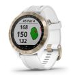 Garmin Approach S40 Golf GPS Watch - Light Gold With White Band