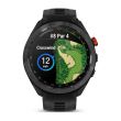 Garmin Approach S70 47mm GPS Golf Watch - Black Ceramic Bezel With Black Silicone Band