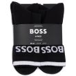 Hugo Boss Men's 6-Pack QS Stripe Golf Socks - Black