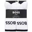 Hugo Boss Men's 6-Pack QS Stripe Golf Socks - White