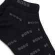 Hugo Boss Men's 2-Pack AS Allover CC Golf Socks - Black