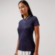J.Lindeberg Women's Nilo Golf Polo Shirt - JL Navy
