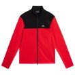 J.Lindeberg Men's Banks Golf Mid Layer - Fiery Red