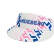 J.Lindeberg Men's Viktor Print Golf Visor - Pink Printed Bridge