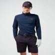 J.Lindeberg Men's Emanuel Mid Layer Golf Jacket - Ketchup Bridge Monogram - SS22