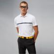J.Lindeberg Men's Chad Slim Fit Golf Polo - White