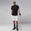 J.Lindeberg Men's Austin Regular Golf Polo - Black
