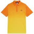 J.Lindeberg Men's Lowell Slim Fit Golf Polo - Russet Orange