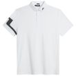J.Lindeberg Men's Heath Regular Fit Golf Polo - White/Black