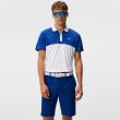 J.Lindeberg Men's Kohen Reg Fit Golf Polo - Sodalite Blue