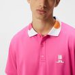 J.Lindeberg x Robbie Williams Men's Tech Mesh Golf Polo - Shocking Pink
