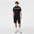 J.Lindeberg Men's Klas Regular Fit Golf Polo - Black/White