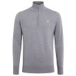 J.Lindeberg Men's Kian Zipped Golf Sweater - Grey Melange