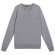 J.Lindeberg Men's Lymann Knitted Golf Sweater - Light Grey Melange - SPSU23