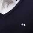 J.Lindeberg Men's Lymann Knitted Golf Sweater - JL Navy