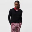 J.Lindeberg Men's Lymann Knitted Golf Sweater - Black