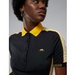 J.Lindeberg Women's Damai Golf Polo - Black/Yellow