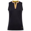 J.Lindeberg Women's Leya Sleeveless Golf Top - Black/Yellow