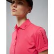 J.Lindeberg Women's Tour Tech Golf Polo - Azalea