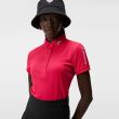J.Lindeberg Women's Tour Tech Golf Polo - Rose Red