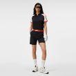 J.Lindeberg Women's Perinne Golf Polo - Black/Orange
