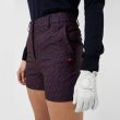 J.Lindeberg Women's Gwen Printed Golf Shorts - Ketchup Bridge Monogram - SS22