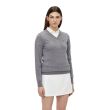 J. Lindeberg Women's Amaya True Merino Golf Sweater - Grey Melange- FW21