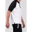 PXG Men's Color Block Raglan Sleeve Polo Shirt - White