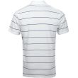 Nike Men's Dry Player Stripe Golf Polo - Sail/Blue Void/White/Brushed Silver