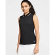 Nike Women's Dri-FIT Victory Sleeveless Golf Polo - Black