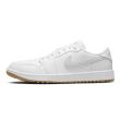 Nike Men's Air Jordan 1 Low G Golf Shoes - White/Pure Platinum Gum Medium Brown