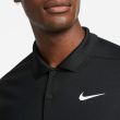 Nike Men's Dri-FIT Victory Solid Golf Polo - Black/White