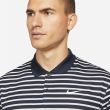 Nike Men's Dri-FIT Victory Striped Golf Polo - Obsidian/White