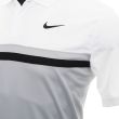 Nike Men's Dri-Fit Victory ColourBlock Golf Polo - White/Lt Smoke Grey