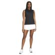 Nike Women's Dri-FIT Victory Sleeveless Golf Polo - Black/White