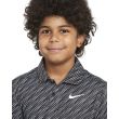 Nike Junior's Dri-FIT Vctory Printed Golf Polo - Black/White
