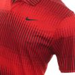 Nike Men's Tiger Woods Dri-Fit ADV Print Golf Polo - University Red/Black