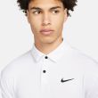 Nike Men's Dri-Fit Tour Solid Golf Polo - White/Black