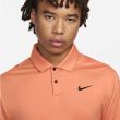 Nike Men's Dri-Fit Tour Solid Golf Polo - Orange Trance/Black