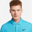 Nike Men's Tiger Woods Dri-FIT Tech Pique Golf Polo - Baltic Blue/Blue Chill/Black
