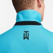 Nike Men's Tiger Woods Dri-FIT Tech Pique Golf Polo - Baltic Blue/Blue Chill/Black