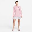 Nike Women's Dri-FIT UV Advantage 1/2-Zip Golf Top - Medium Soft Pink/Black